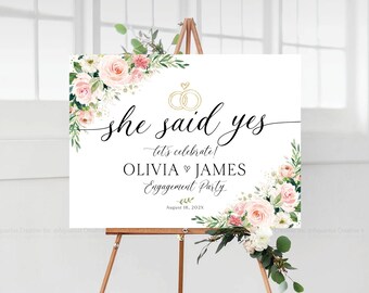 Engagement welcome sign, Engagement party sign, Engagement Decor, Engagement party decorations, Engagement Sign, Engagement party Invitation