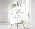 Baby Shower Sign, Greenery Baby Shower Decorations, Baby Shower Welcome Sign, Baby Shower Decorations, Baby Shower Invitations