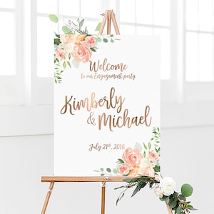 Engagement decorations, Engagement welcome sign, Engagement signs, welcome engagement party sign, engagement party sign, engagement invites