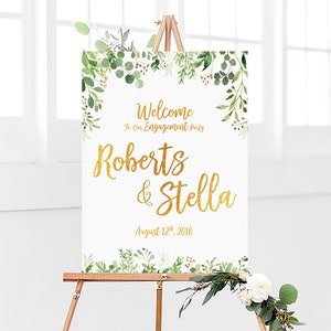 Engagement decorations, Engagement welcome sign, Engagement signs, welcome engagement party sign, engagement party sign, engagement invites