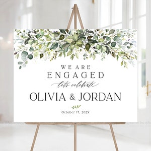 Engagement party sign, Engagement welcome sign, Engagement Decor, Engagement party decorations, Wedding welcome sign, Rehearsal dinner sign