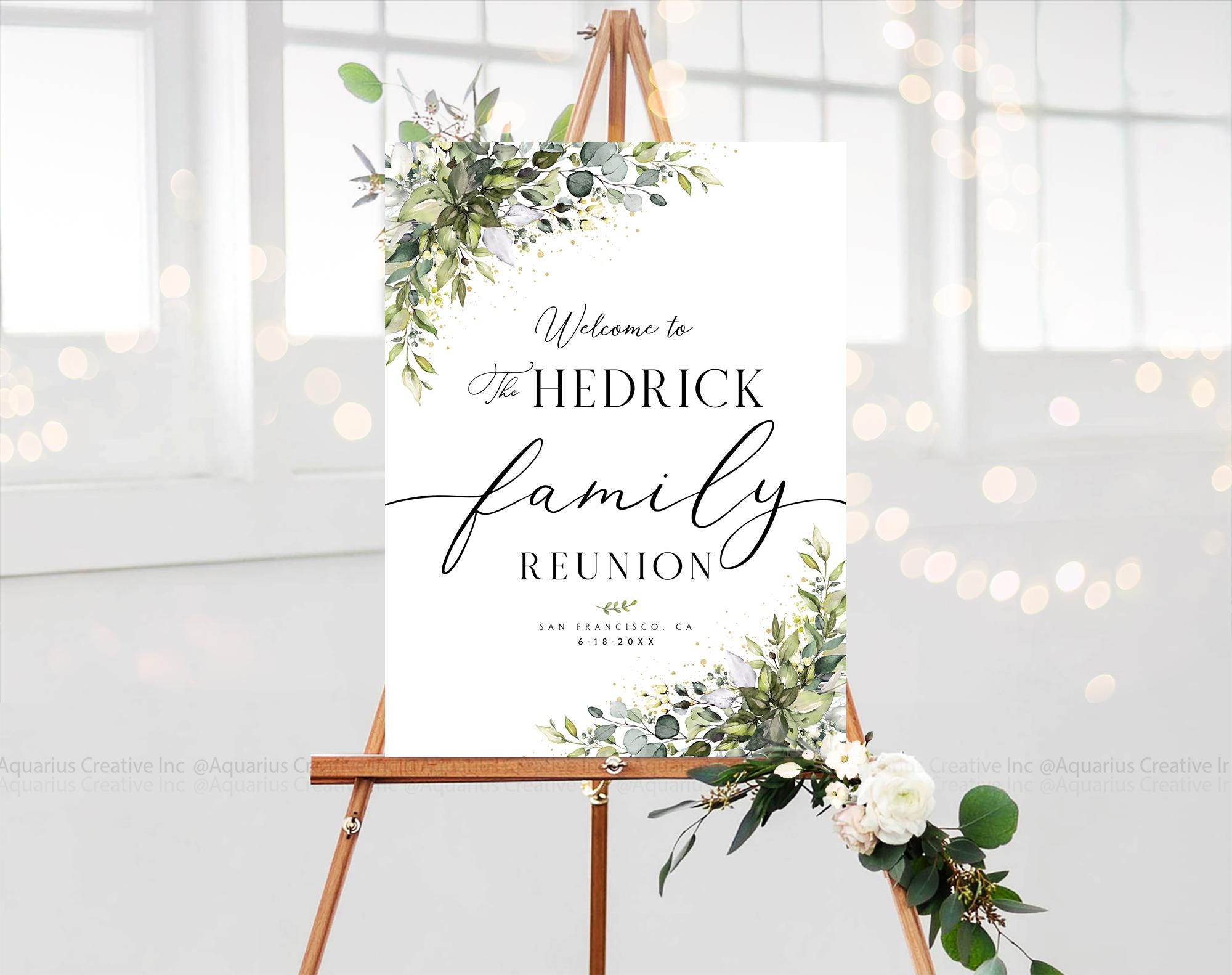 Family Reunion Welcome Sign, Reunion Poster, Family Reunion Decoration ...