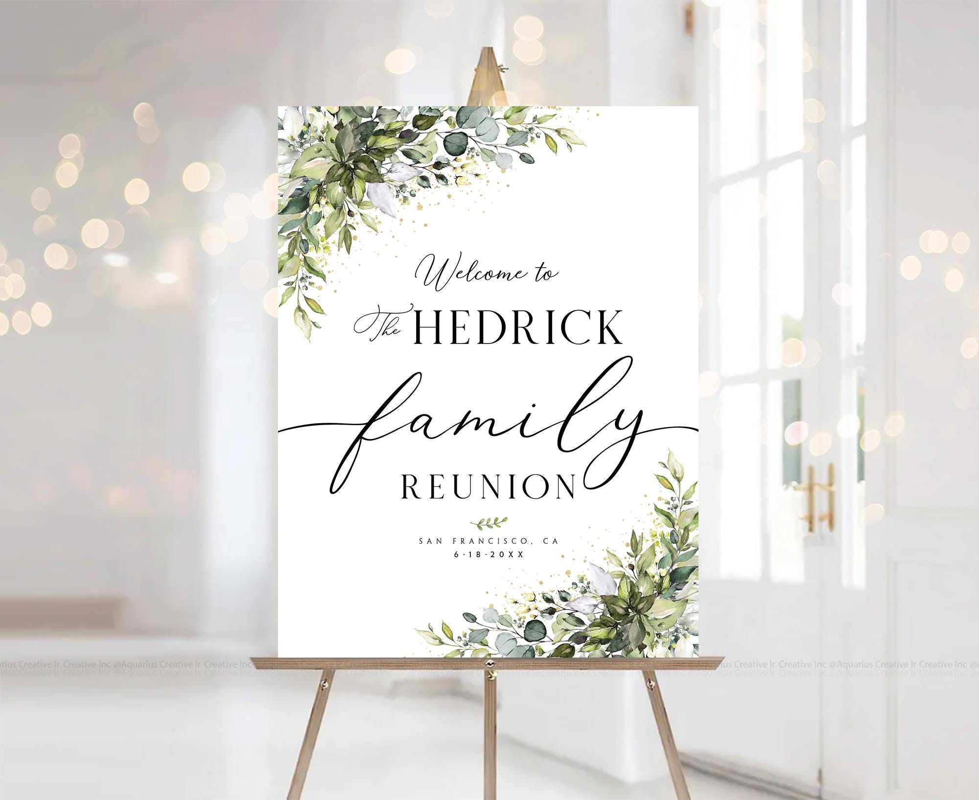 Family Reunion Welcome Sign, Reunion Poster, Family Reunion Decoration ...