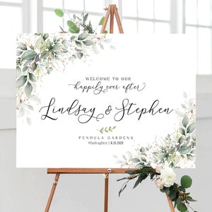 Wedding Shower Sign, Bridal shower sign, Greenery Welcome sign, Greenery party Decorations, Engagement welcome sign, Printable wedding signs