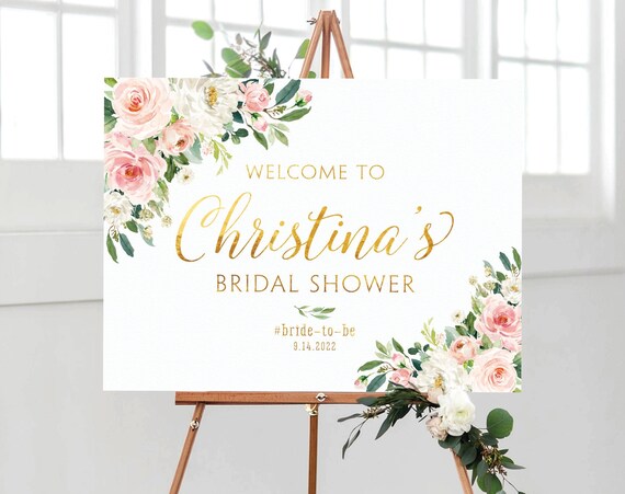 Bridal Shower sign,  Bridal Shower Poster, Bridal Shower decoration, Bridal Shower Welcome Sign, bridal shower invitation, Shower signs