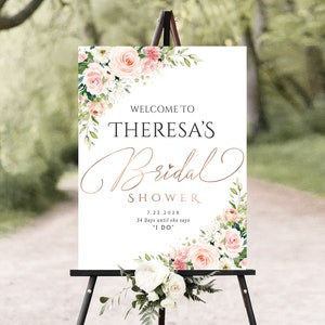 Bridal shower sign, Shower signs, Bridal shower banner, Bridal shower decoration, Baby shower sign, Wedding welcome sign, Wedding invitation