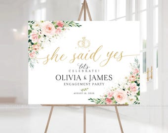 Engagement welcome sign, Engagement party sign, Engagement Decor, Engagement party decorations, Engagement Sign, Engagement party Invitation