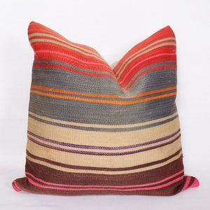 Kilim Pillow,24x24 Pillow Kilim,Handmade Pillow Cover,Kilim Pillow,Decorative Pillow,Cushion Cover,Kilim Pillow,Bohemian Pillow Cover,    *5