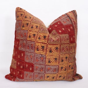 Kilim Cushion Cover,60x60 24x24 ınc,Handmade,Anatolian Pillow,Bohemian Pillow Case,Turkısh Kilim Pillow,Decoratıve Pillow,  M-5
