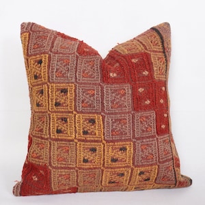 Kilim Pillow 20X20,Kilim Pillow Case,Turkish Pillow Cover,Kilim Pillows,Anatolian Pillow,Ethnic Pillow,Bohemian Pillow, 20x20 Pillow   *12