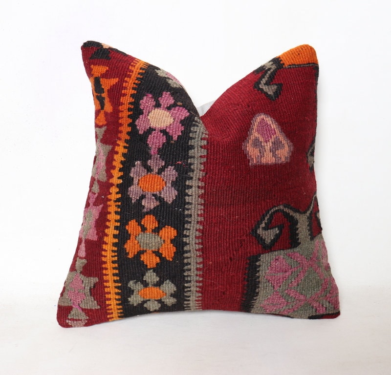 Ethnic Kilim Pillow,Kilim Cushion Cover,Pillow No:0029 Anatolian Handwoven Kilim Pillow Tribal Pillow Kilim Pillow Cover Cushion cover Ethnic Kilim Pillow,Kilim Cushion Cover,Pillow No:0029 Anatolian Handwoven Kilim Pillow Tribal Pillow Kilim Pillow Cover Cushion cover