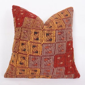 Kilim Pillow 20X20,Kilim Pillow Case,Turkish Pillow Cover,Kilim Pillows,Anatolian Pillow,Ethnic Pillow,Bohemian Pillow, 20x20 Pillow   *12