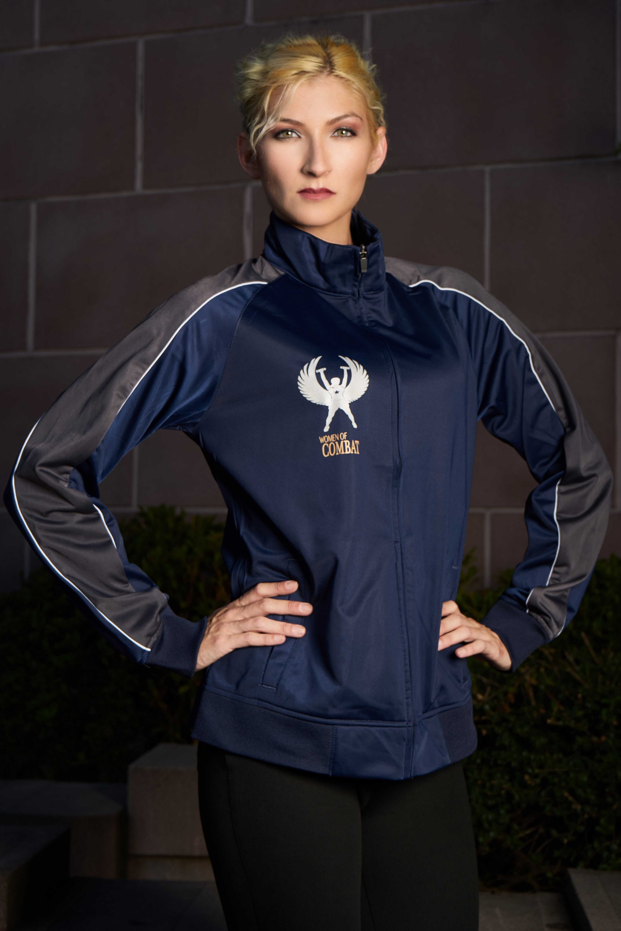 Women of Combat or Custom Logo Track Jacket sport-tek® Ladies