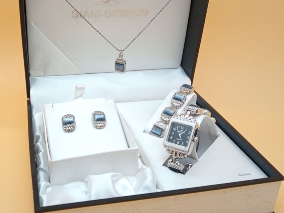 Complete Jewelry Set for Women Giani giorgio New Condition Vintage Watch pendant Necklace bracelet earrings 2000 s Etsy Canada