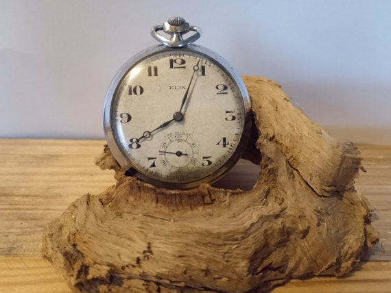 ELIX FAB SUISSE silver metal pocket watch 20's/30'