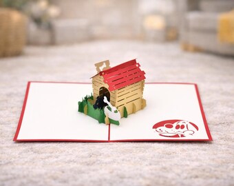 Dog House Pop Up Card