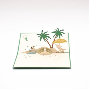 Carte pop-up de vacances