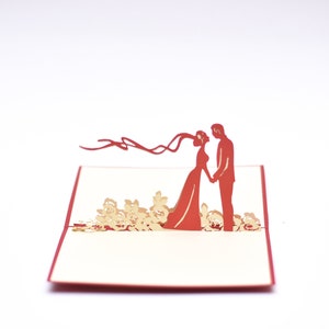 Garden Wedding Pop Up Card