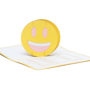 Cartão Pop Up Feliz Emoji