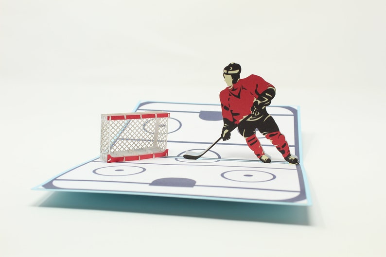 Hockey Pop Up Card imagem 1