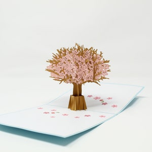 Carte pop-up Fleur de cerisier