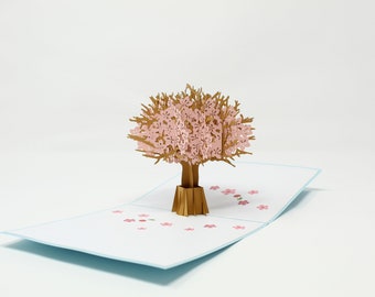 Carte pop-up Fleur de cerisier
