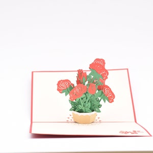 Rose Pop Up Card