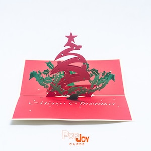 Carte pop-up étoile de Noël