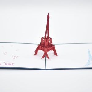 Tarjeta emergente de la Torre Eiffel