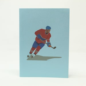 Hockey Pop Up Card Azul