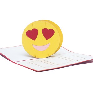 Love Emoji Pop Up Card