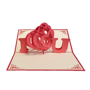I Love You Pop Up Card