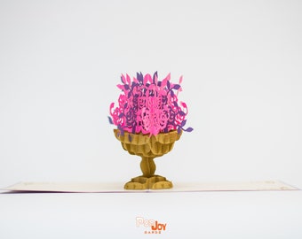 Flower Pot Pop Up Card