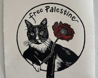 Cat for a Free Palestine