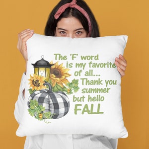 Fall Digital Download, The F Word Fall, Buffalo Check Plaid, 1 PNG Sublimation Design, Sublimation, Instant Digital Sublimation Download