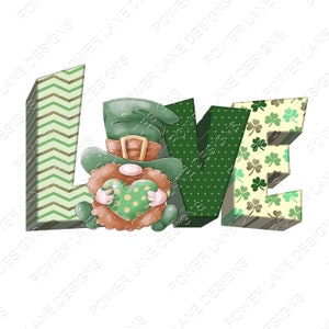 St Patrick&#39;s Day Sublimation, Irish Leprechaun Love PNG Sublimation Design, PNG, Instant Digital Sublimation Download