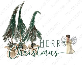 Diseño de sublimación de Feliz Navidad, Oración de ángel de madera, Pino, Rústico, Primitivo, Sublimación, PNG, Descarga de sublimación digital instantánea