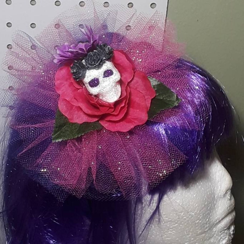 gift for her brides gift women/'s gift Fascinator headband sugar skull costume accessories, fascinator headband