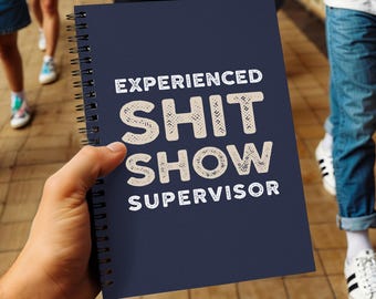 Supervisor experimentado, cuaderno divertido para jefes, diario sarcástico de oficina, regalo de broma atrevido para gerente o compañero de trabajo