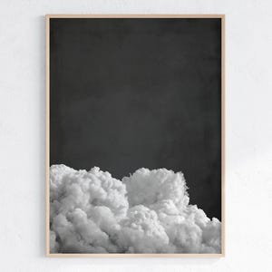 Dunkelgraue Wolke Wandkunst, Minimalistische schwarzgraue Wandkunst, Abstrakter Kunstdruck, Vintage Wolke Kunstwerk, druckbare digitaler Download
