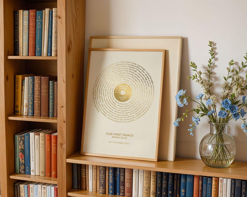 Wedding Song Lyrics - Custom Gold Foil Print
