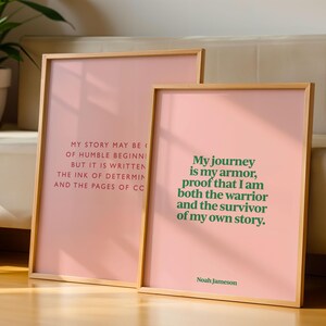 Custom Quote Print | Personalised Poem, Song Lyric, Phrase or Saying | Framed or Unframed Poster, Canvas or Sign | Retro Typography Art
