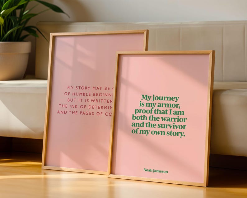 Custom Quote Print | Personalised Poem, Song Lyric, Phrase or Saying | Framed or Unframed Poster, Canvas or Sign | Retro Typography Art