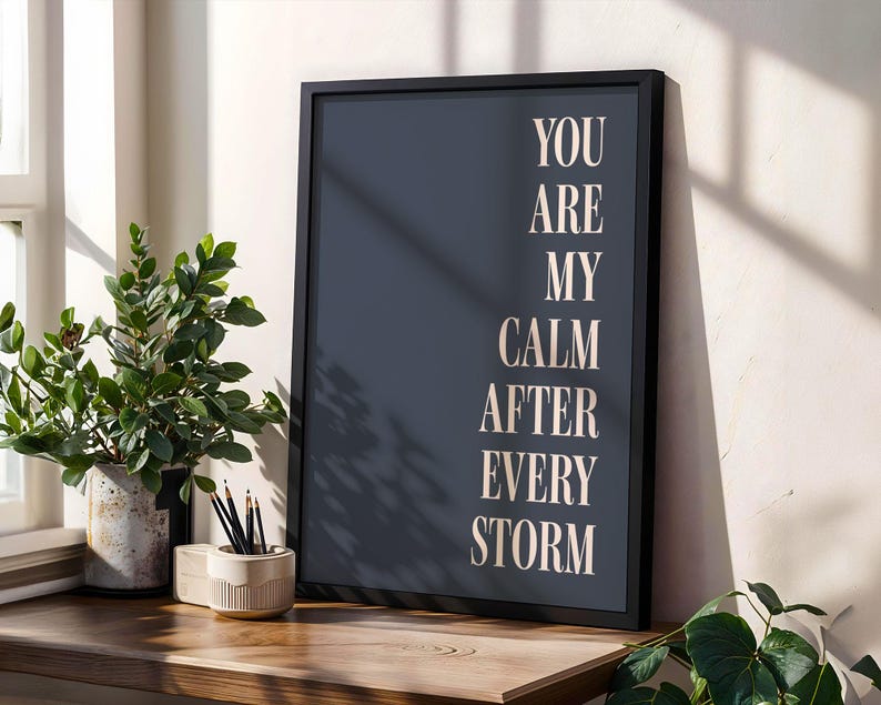 Custom Quote Print | Personalised Poem, Song Lyric, Phrase or Saying | Framed or Unframed Poster, Canvas or Sign | Retro Typography Art