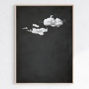 Dunkelgraue Wolke Wandkunst, Minimalistische schwarzgraue Wandkunst, Abstrakter Kunstdruck, Vintage Wolke Kunstwerk, druckbare digitaler Download
