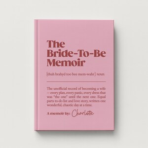 Bride to Be Memoir Notebook, Personalised Wedding Planner Book, Legacy Journal Gift for Her, Engagement Gift, Custom Name Diary image 16
