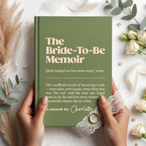 Bride to Be Memoir Notebook, Legacy Journal Gift for Her, Personalised Wedding Planner Book, Engagement Gift, Custom Name Diary