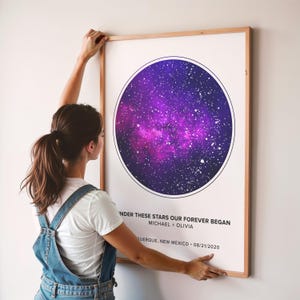 Custom Star Map Print, Night We Met Anniversary Gift, Night Sky Print, Star Map Poster, Wedding Gift, Constellation Print, Personalised Gift