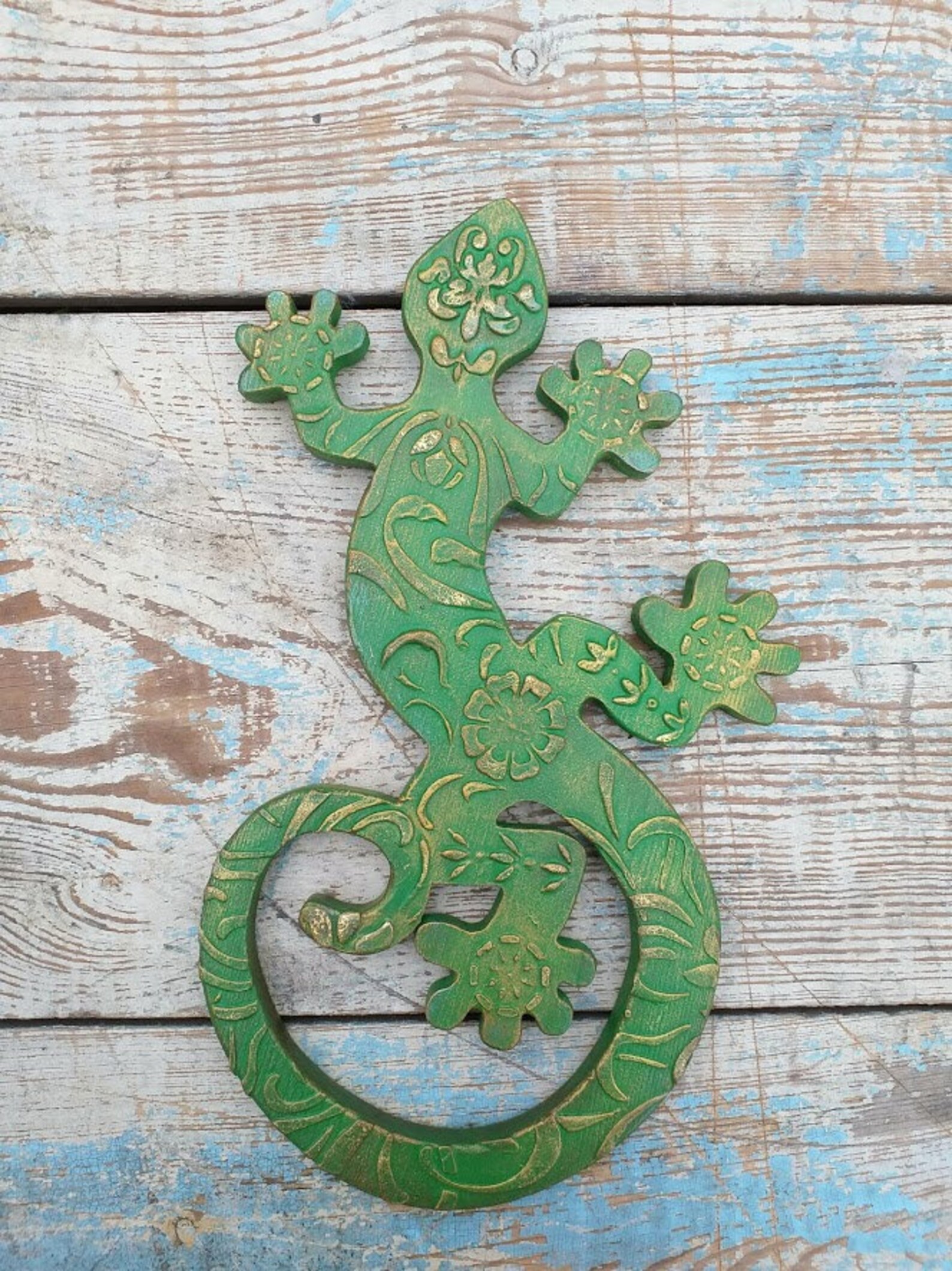 Wooden Gecko Wooden Lizard Wall Decor Wall Hanging Etsy Australia