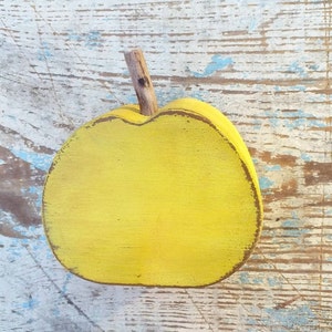 Apple Decor  Rustic Apple  Apple Kitchen Decor  Farmhouse Wooden Apple Nursery Decor Fall fruits decor Wooden Decor